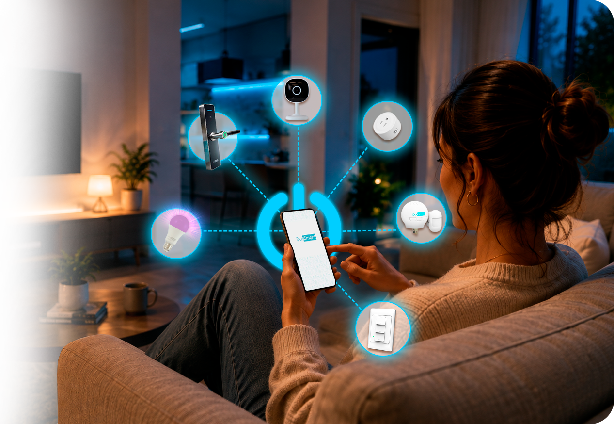 Aplicación y dispositivos inteligentes DuoSmart